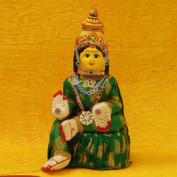 Lakshmi Devi Body with Face for Pooja Decoration (Height 15)